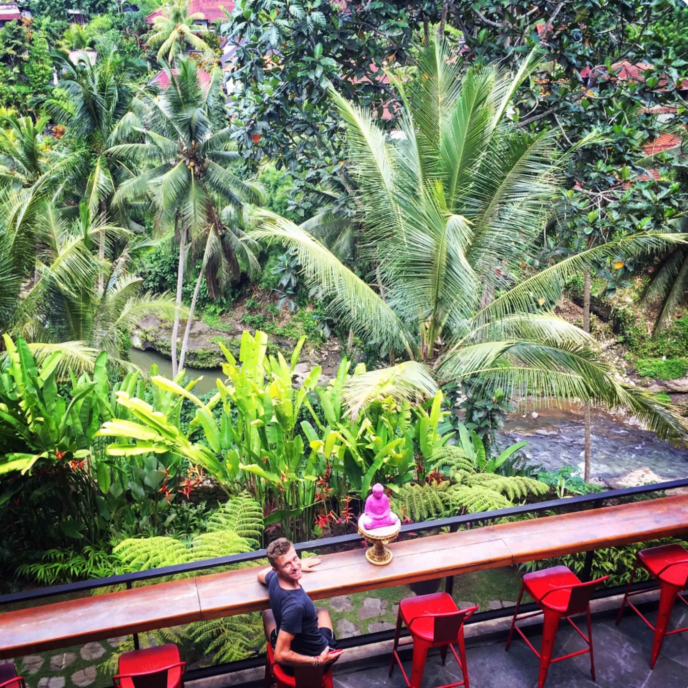 Vue jungle Centre Yoga Bali Ubud